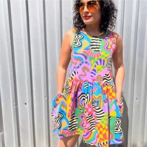 Nooworks Big Pocket Dress in Party Time